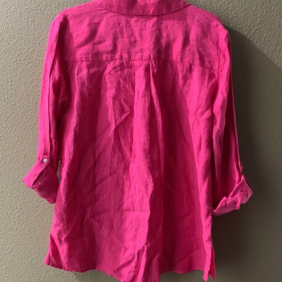 Charter club linen button down shirt size Large new - Picture 7 of 9